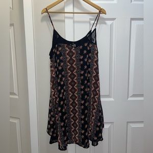 NEW! Black/Pattern Dress